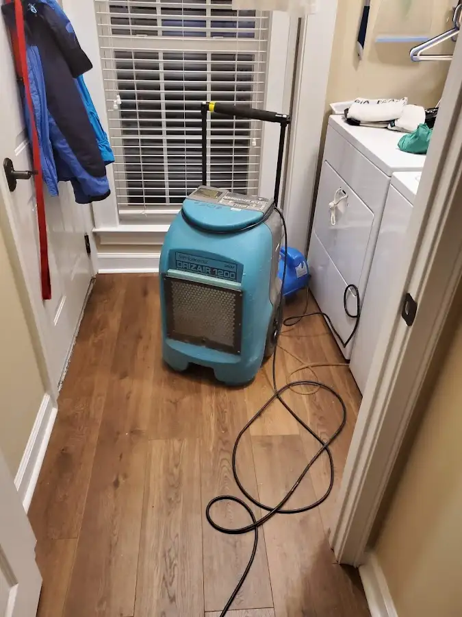 Commercial dehumidifier deployed for Flood Damage Cleanup in Newfane