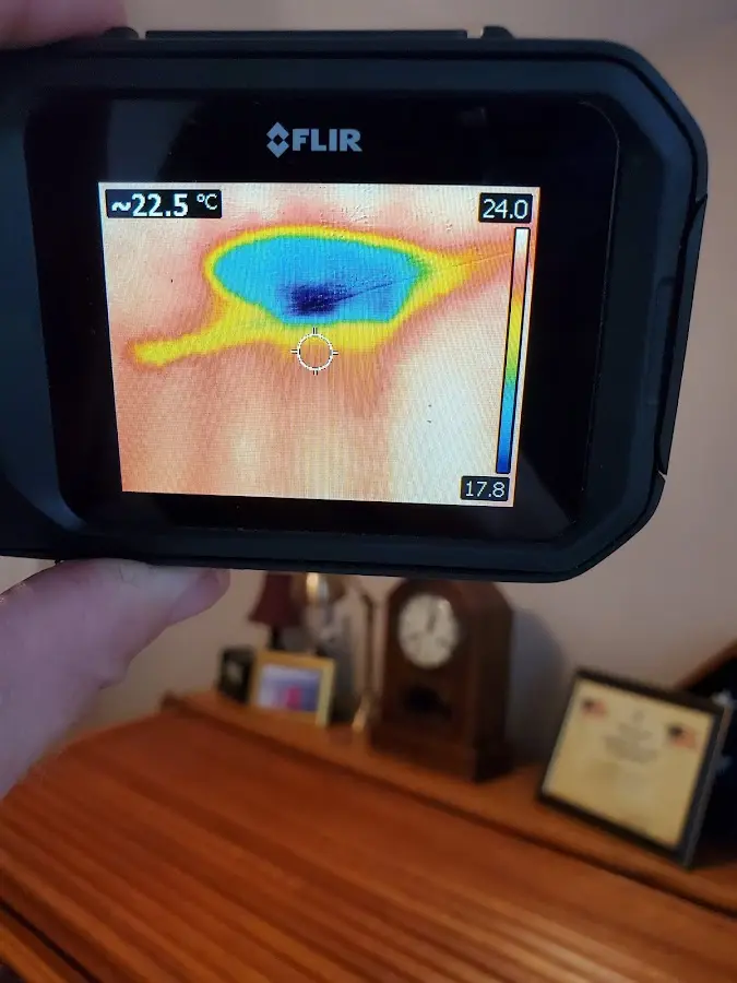 Thermal imaging inspection for water damage in Newfane